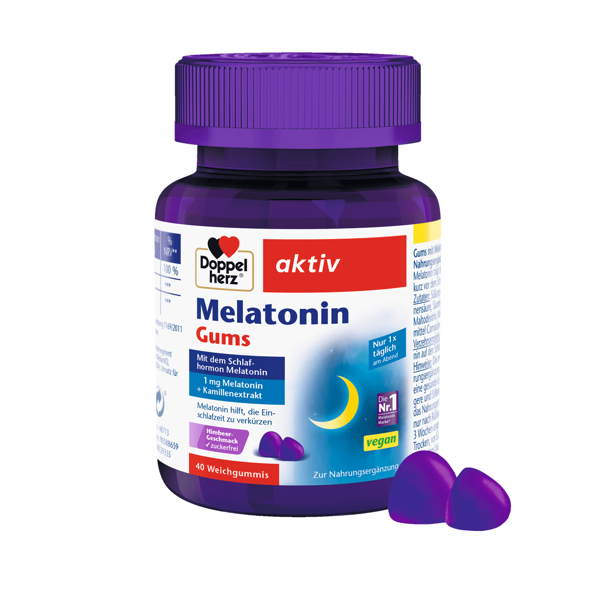 Doppelherz® aktiv Melatonina Żelki, 40 żelek