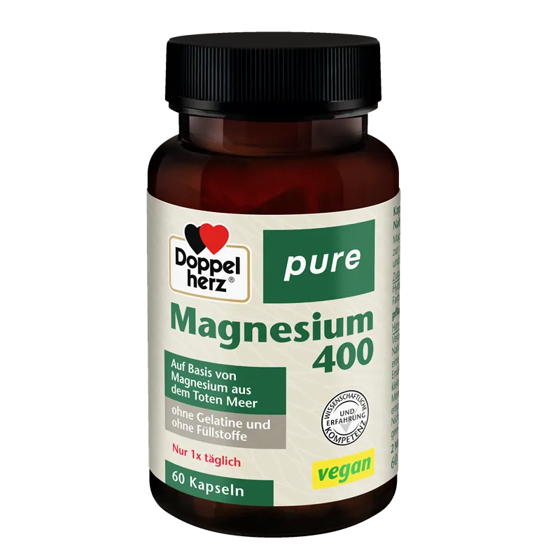 Doppelherz® pure Magnez 400, 60 kapsułek