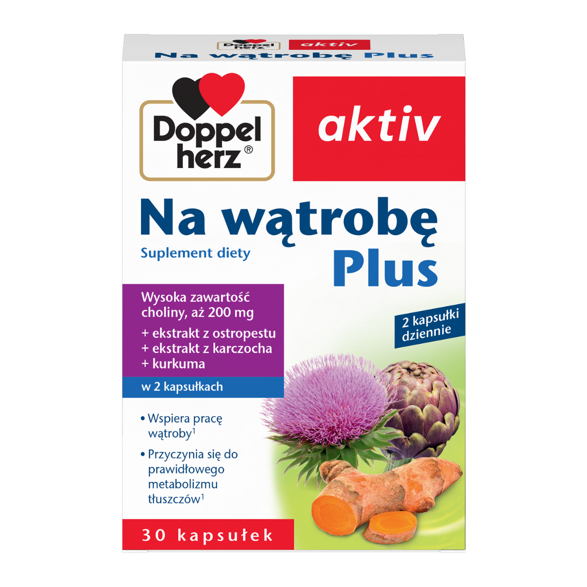 Doppelherz® aktiv Na wątrobę Plus, 30 kapsułek