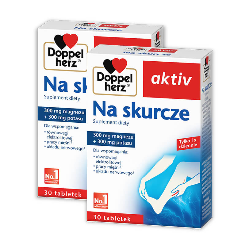 2x Doppelherz® aktiv Na skurcze, 2x30 tabletek ZESTAW